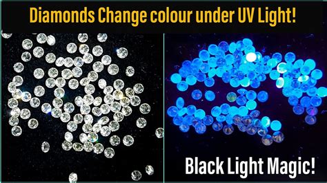 fake diamond bags|false diamonds under ultraviolet light.